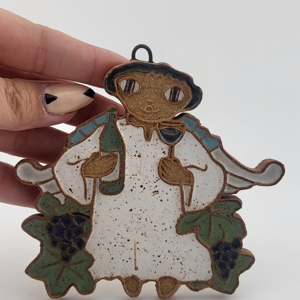 Vintage Ceramic Angel Christmas Ornament - Picture 11 of 11